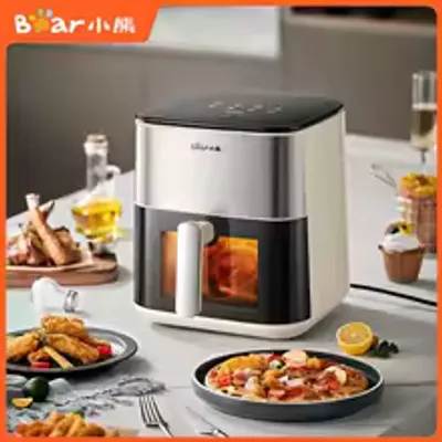 6L Large Capacity Air Fryer with Visual Window & LED Display